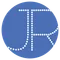 A blue circle badge with the letters JR in white
